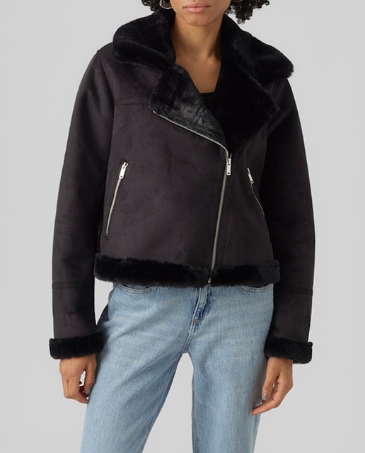 Imagen 0 de Cazadora de mujer de terciopelo con cremallera