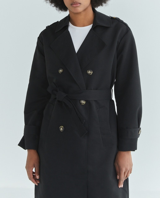 Imagen 0 de Trench larga de mujer con bolsillos