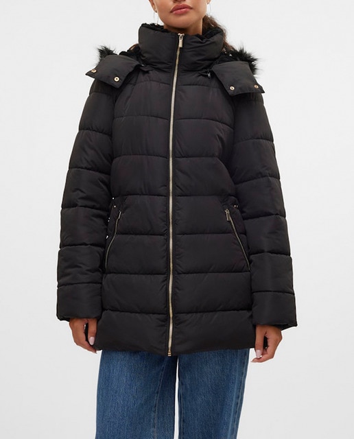 Imagen 0 de Abrigo midi acolchado de mujer