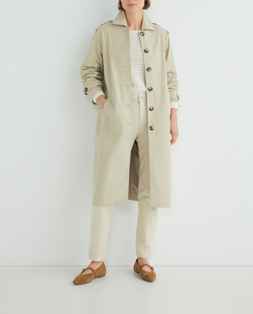 Imagen 0 de Gabardina larga de mujer