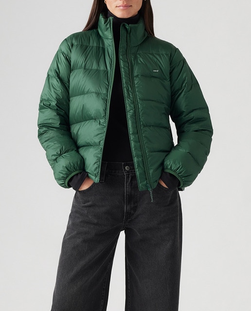 Imagen 0 de Plumífero de mujer corto con cierre cremallera