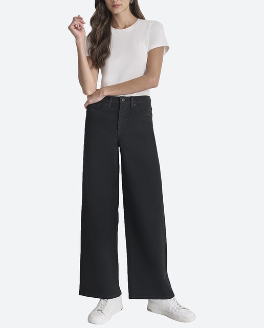 Imagen 0 de Vaquero de mujer anchos con cintura alta