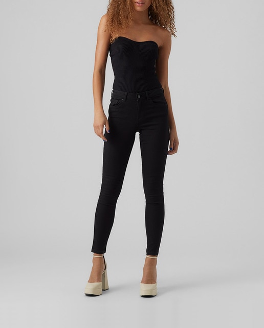 Imagen 0 de Jeans pitillo de mujer con cintura regular