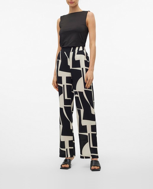 Imagen 0 de Pantalón fluido de mujer estampado