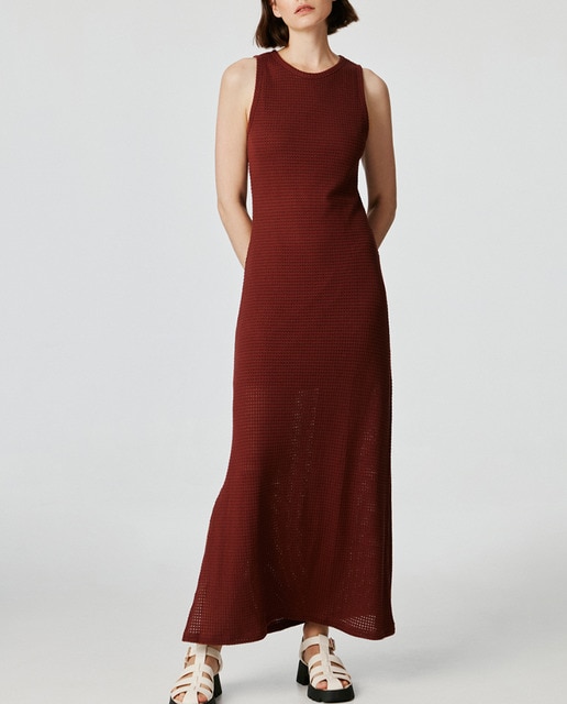 Imagen 0 de Vestido largo sin mangas de mujer.