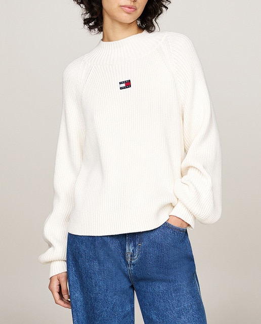 Imagen 0 de Jersey de mujer canalé con insignia de Tommy
