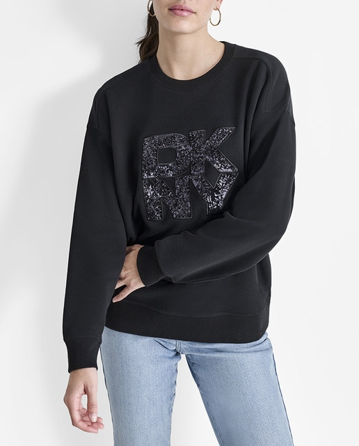 Imagen 0 de Sudadera de mujer con aplique frontal de lentejuelas