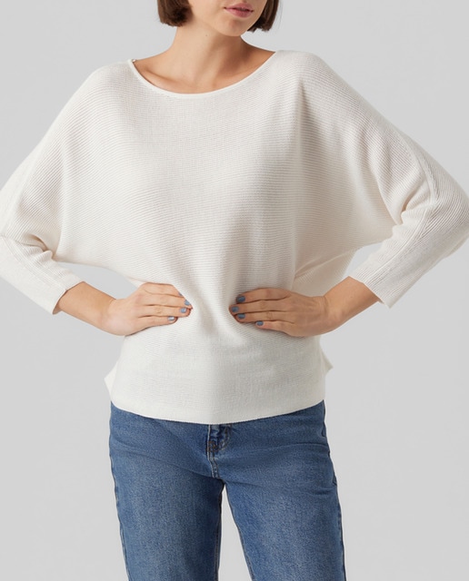 Imagen 0 de Jersey de mujer de manga 3/4 con cuello barco