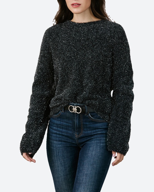 Imagen 0 de Jersey de tejido suave de mujer con lurex