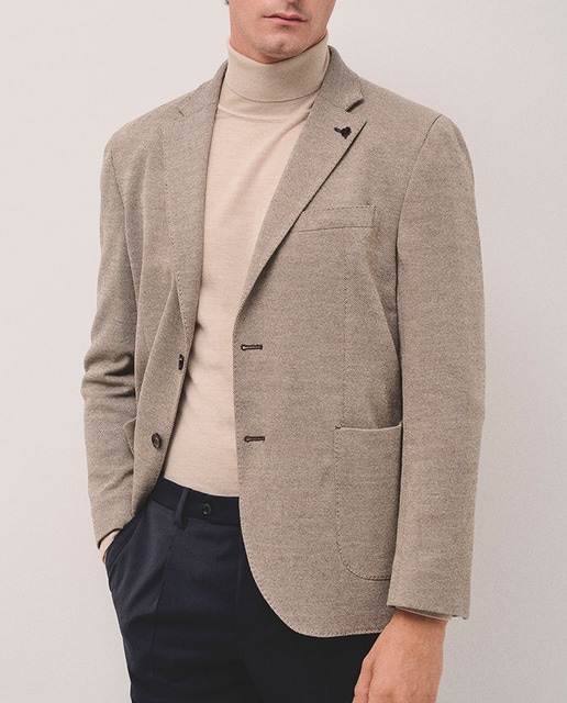 Imagen 0 de Chaqueta de hombre punto fantasía