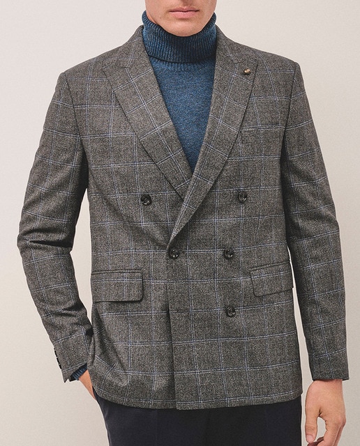 Imagen 0 de Chaqueta de hombre cruzada cuadros