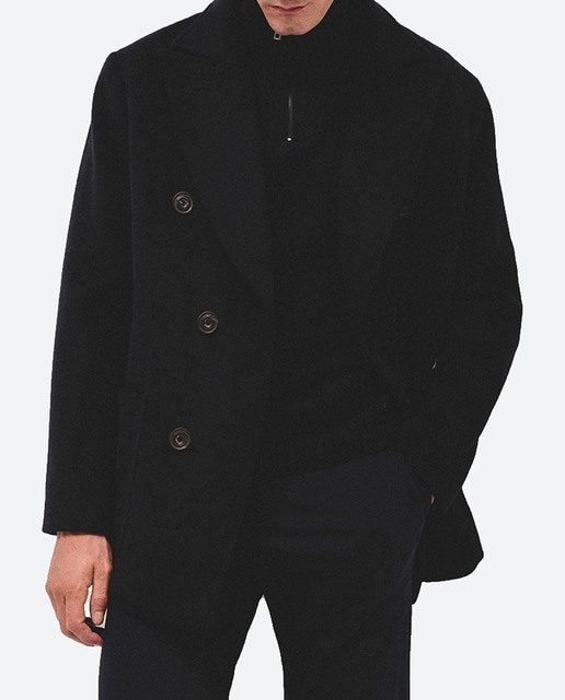 Imagen 0 de Abrigo marinero de hombre de lana doble botonadura