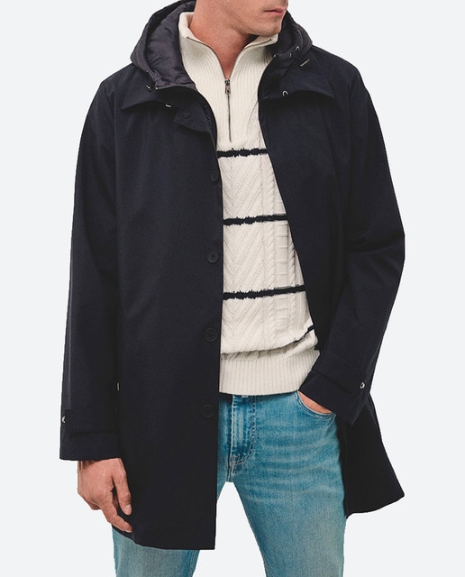 Imagen 0 de Gabardina de hombre con pechera desmontable