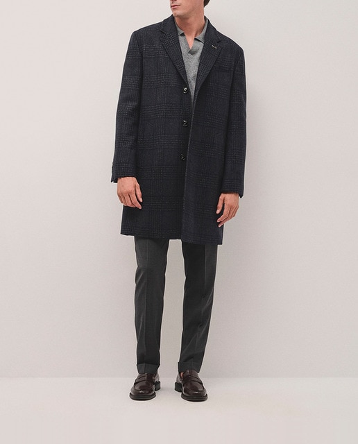 Imagen 0 de Abrigo de hombre cuadros grandes