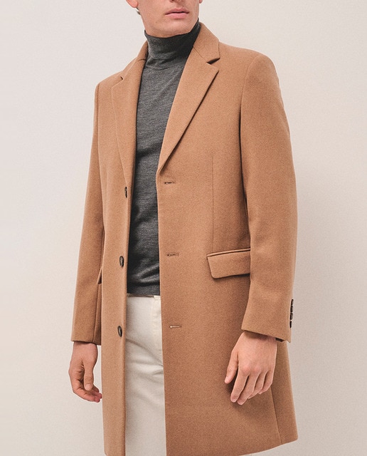 Imagen 0 de Abrigo de hombre de paño mezcla lana