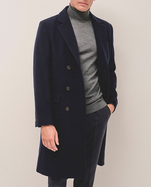Imagen 0 de Abrigo de hombre cruzado de paño