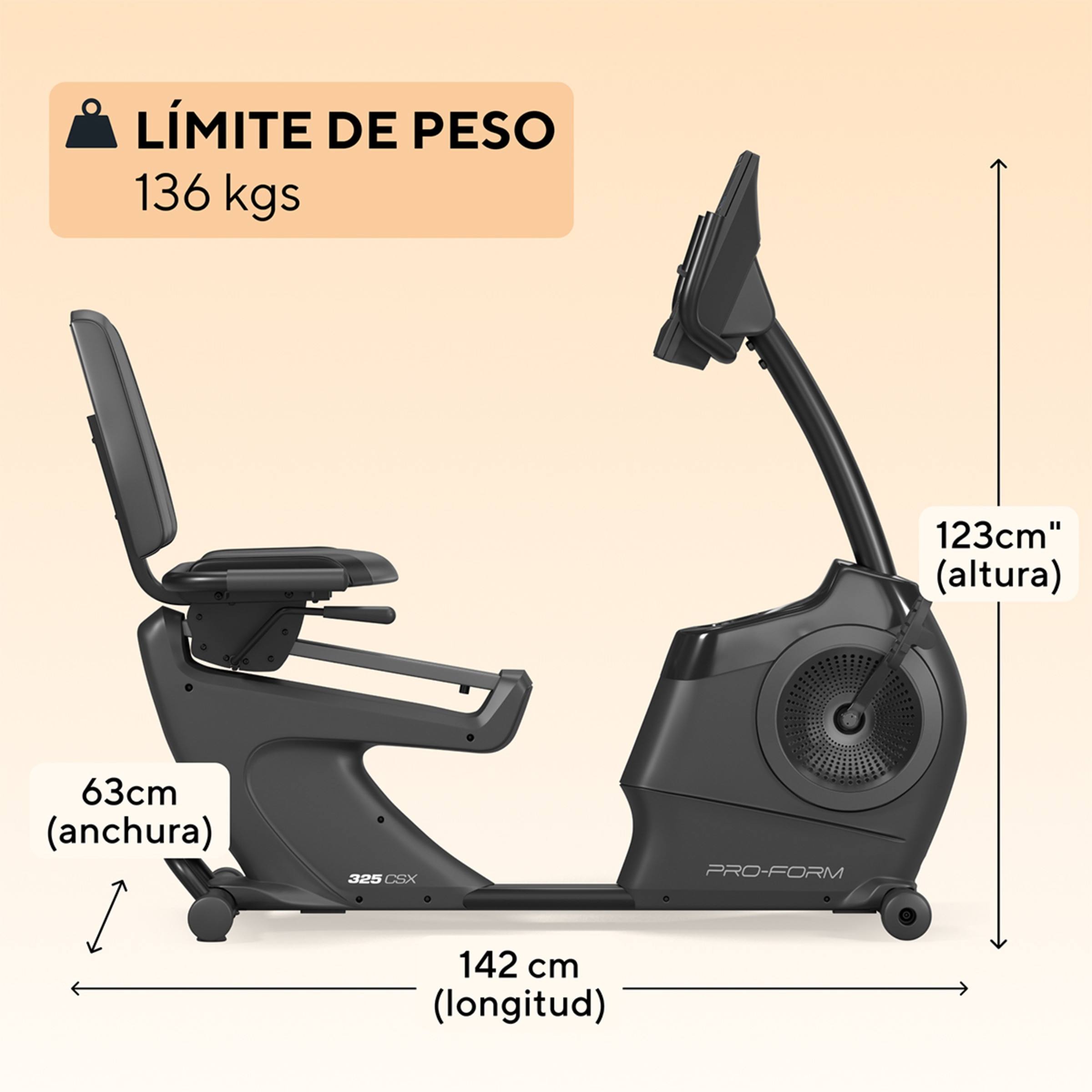 Bicicleta Reclinada 325 CSX 3