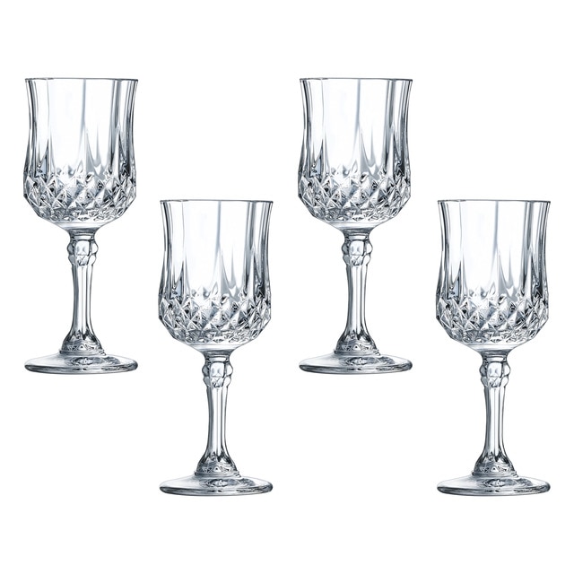 Imagen 0 de Juego de 4 copas de vino de cristal Longchamp Cristal d'Arques