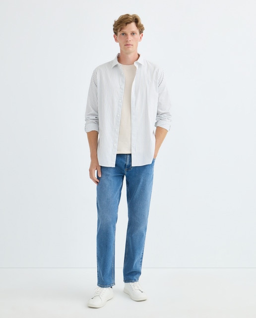 Imagen 0 de Camisa sport hombre sarga rayas