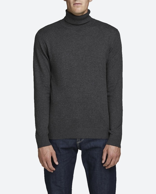 Imagen 0 de Jersey de hombre gris oscuro con cuello alto