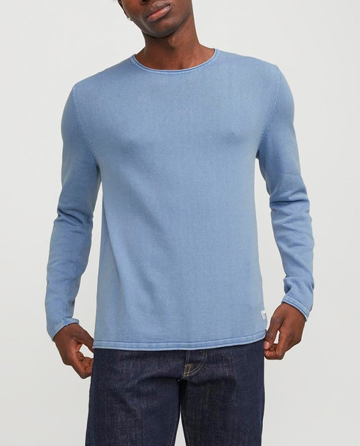 Imagen 0 de Jersey de hombre en algodón BCI cuello caja