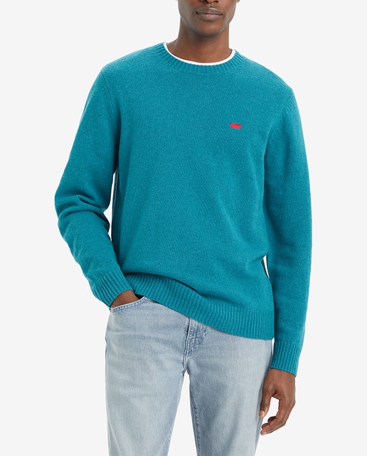 Imagen 0 de Jersey de hombre de manga larga con cuello redondo liso