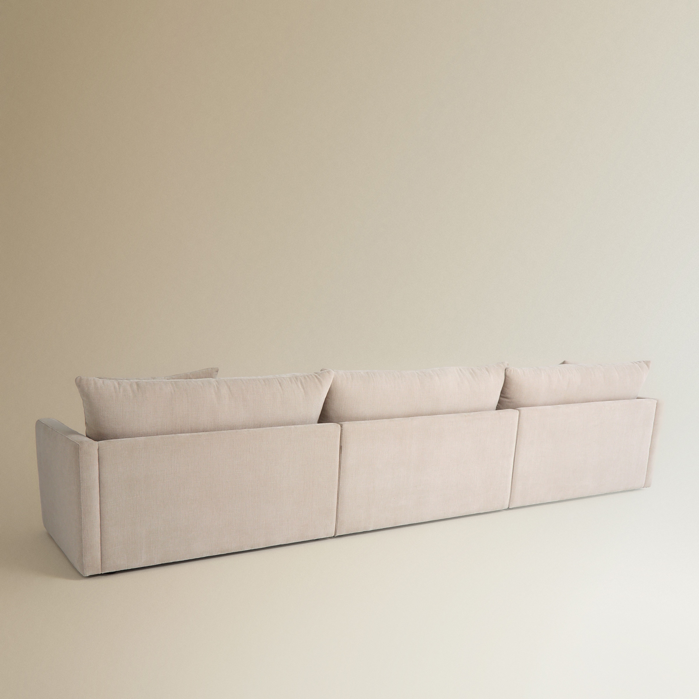 Sofá modular de 4 plazas con 3 asientos Flats Piedra-5