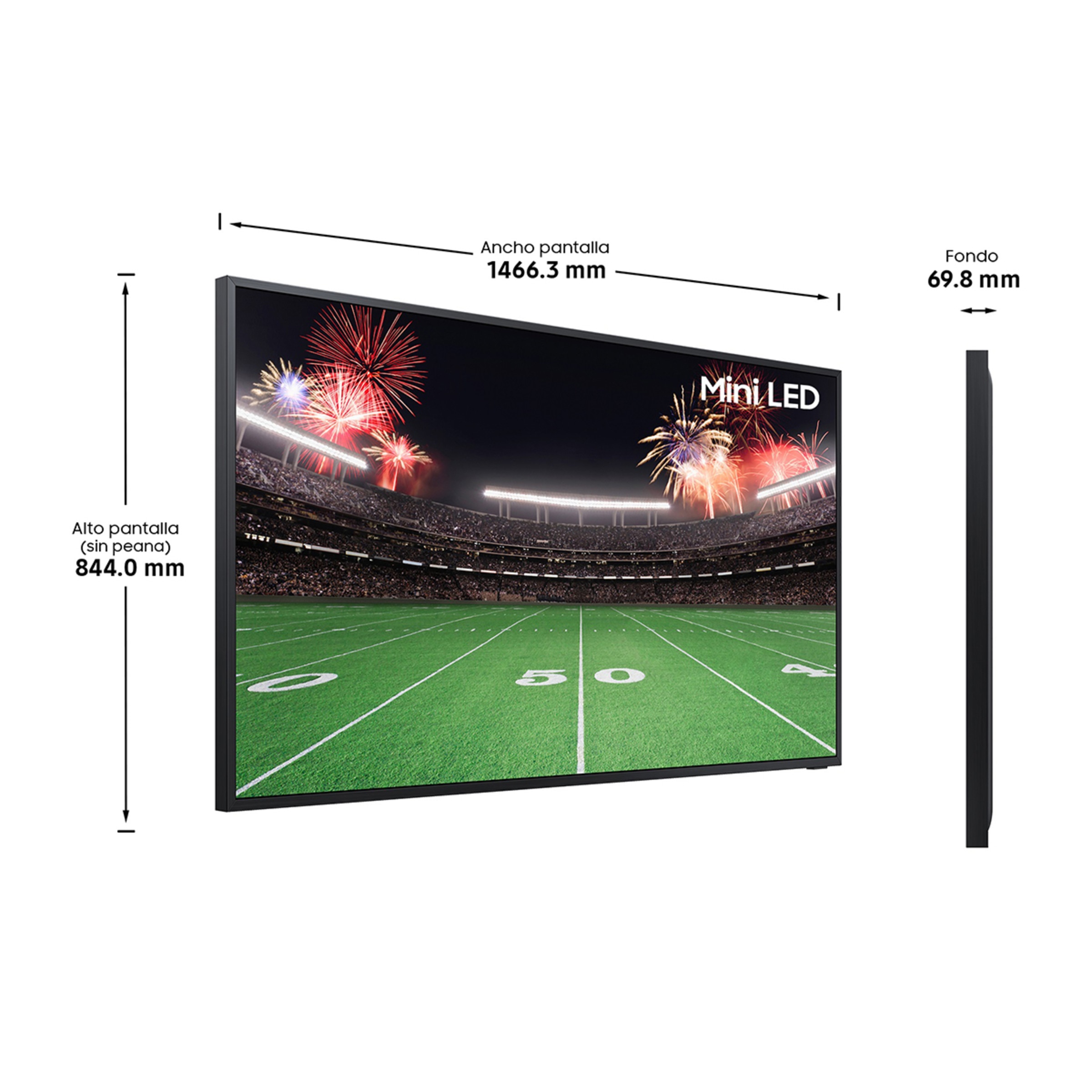 TV Neo QLED 163cm (65") Samsung The Terrace TQ65LST7DATXXC, 4K Smart TV, para colgar en pared Negro-2