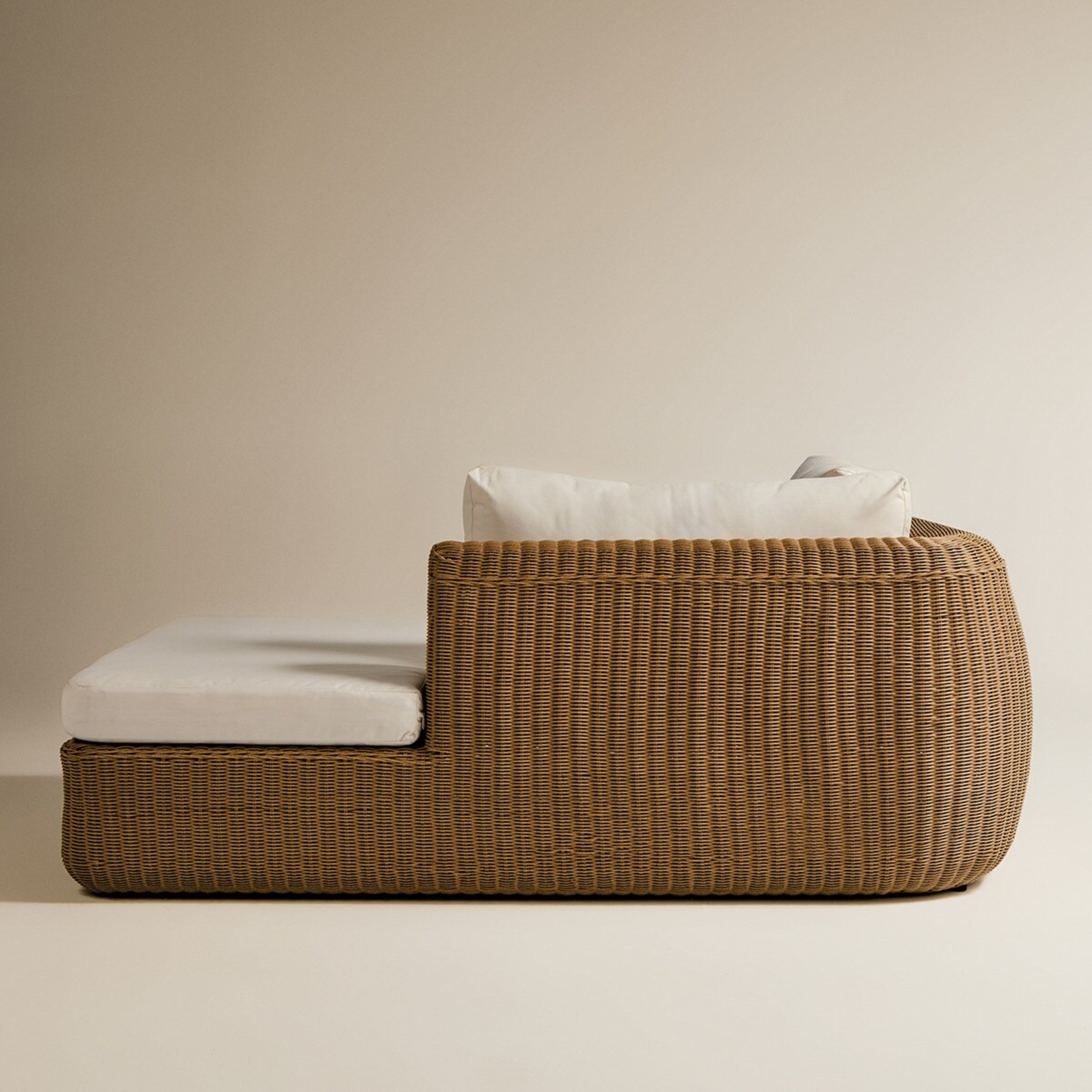 Módulo de Chaise-Longue Esquerda para Sofá de Jardim Ibiza Natural-5