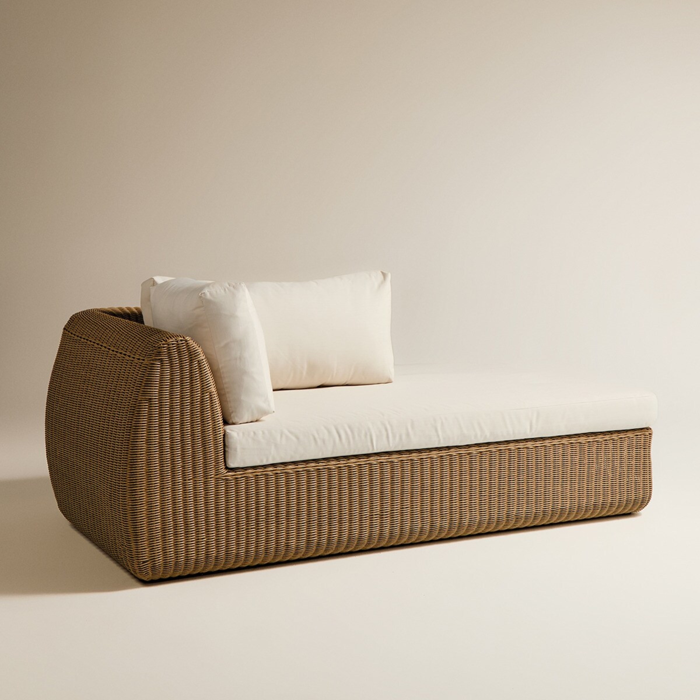 Módulo de Chaise-Longue Esquerda para Sofá de Jardim Ibiza Natural-2