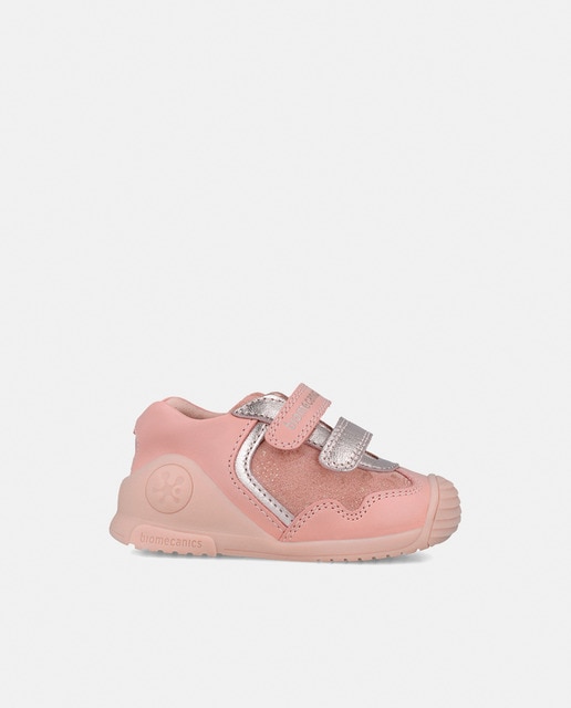 Imagem 0 de Sapatos em Pele Metalizada com Velcro Duplo