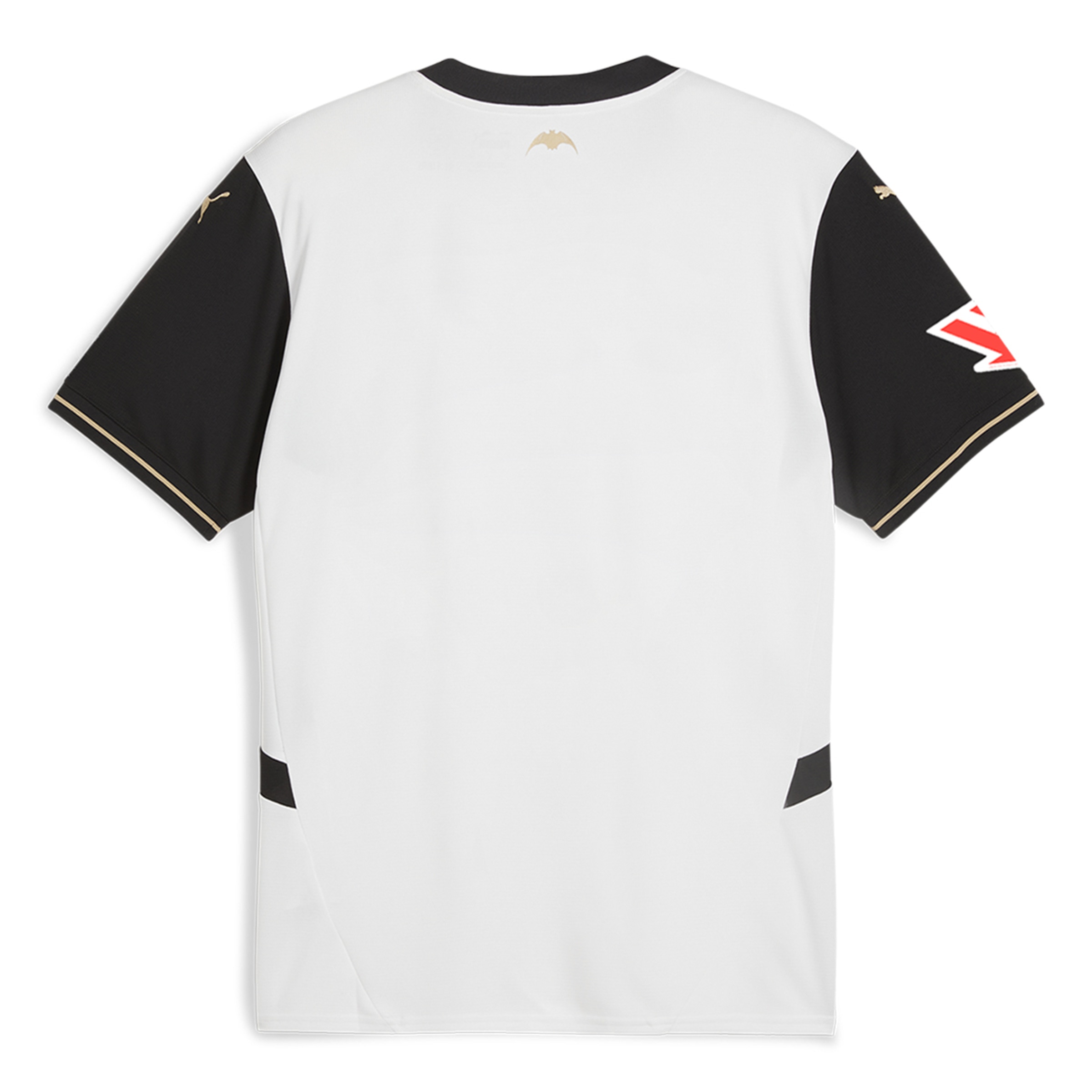 T-shirt de Homem 1.º Equipamento Valencia CF Home Jersey Réplica 2024-2025 Branco-2