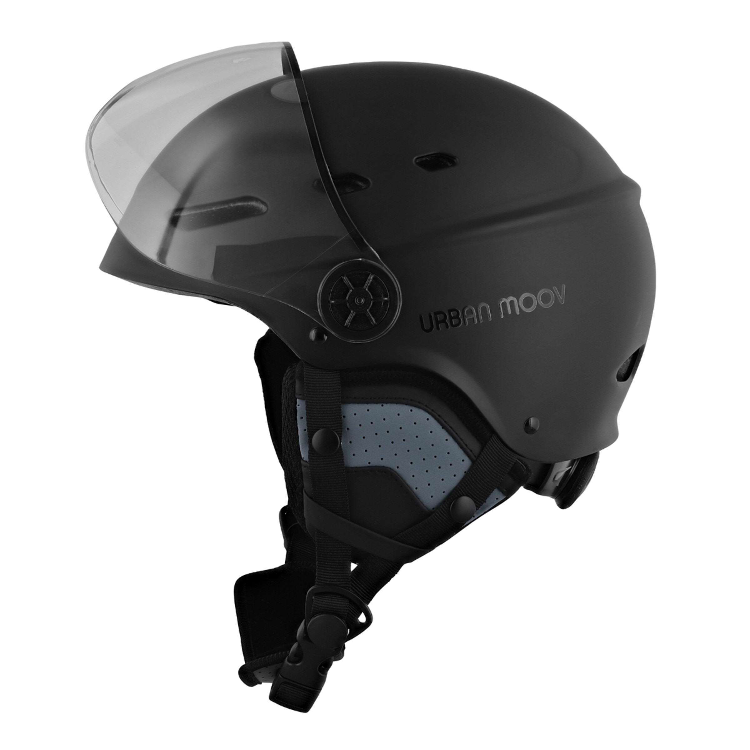 Casco protector T'nB Urban Moov con visera y orejeras desmontables Talla M-L-XL Negro-2