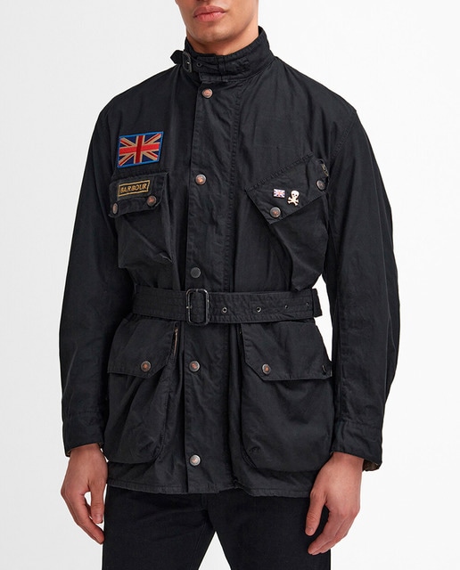 Imagen 0 de Chaqueta de hombre con cierre de cremallera y cinturón