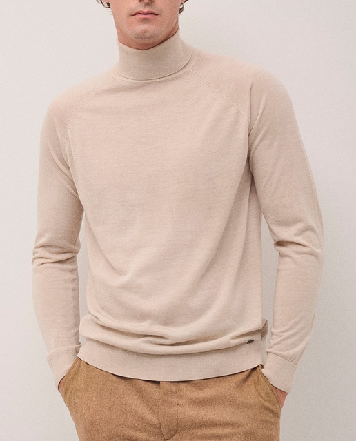 Imagen 0 de Jersey de hombre de lana cuello cisne