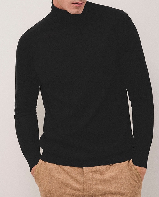 Imagen 0 de Jersey de hombre de lana cuello cisne