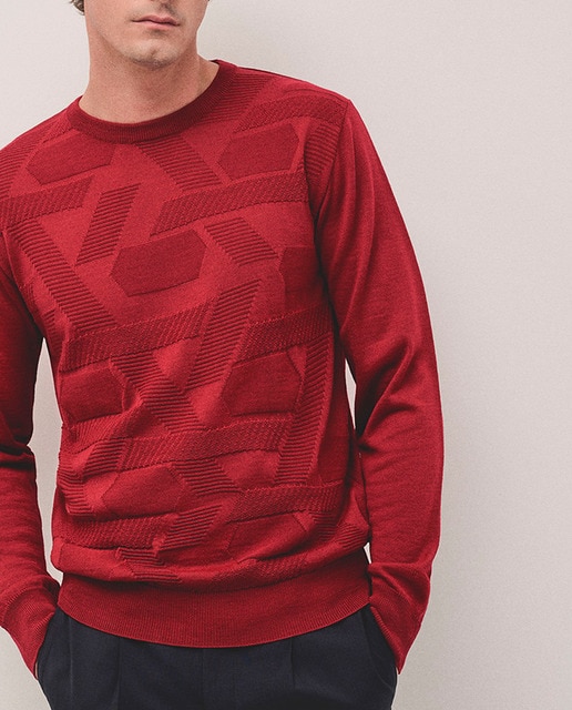 Imagen 0 de Jersey de hombre cuello redondo estructura