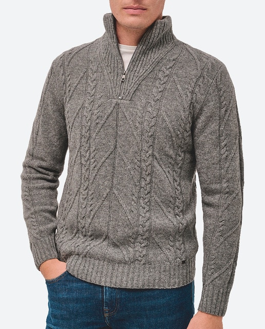 Imagen 0 de Jersey de hombre cuello cremallera estructura ochos