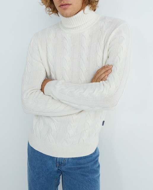 Imagen 0 de Jersey de hombre cuello vuelto de cashmere