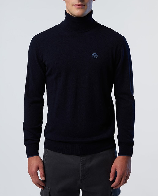 Imagen 0 de Jersey cuello cisne en mezcla de cashmere de hombre