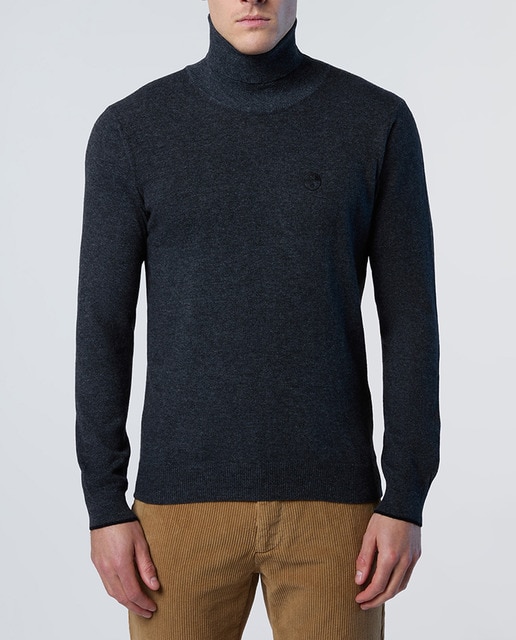 Imagen 0 de Jersey cuello cisne en mezcla de cashmere de hombre