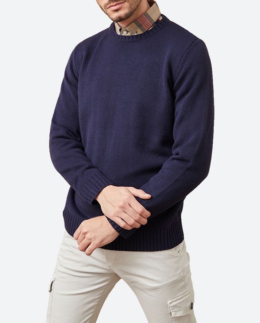Imagen 0 de Jersey de hombre liso de cuello redondo.