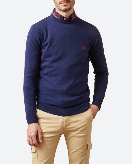 Imagen 0 de Jersey de hombre liso de cuello redondo.