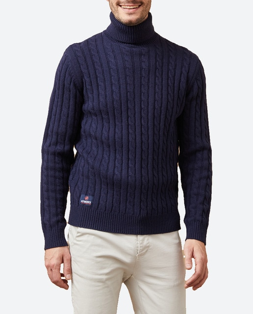 Imagen 0 de Jersey de hombre liso de cuello alto.