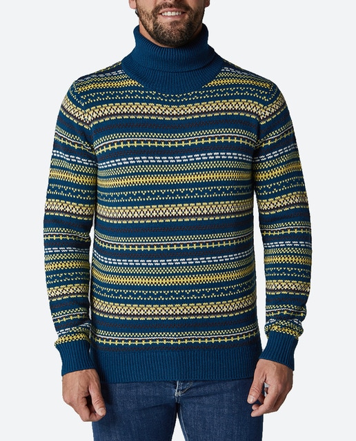 Imagen 0 de Jersey de hombre grecas a color cuello alto