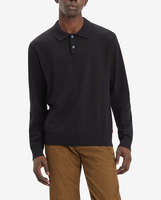 Imagen 0 de Jersey ligero de hombre de manga larga tipo polo liso