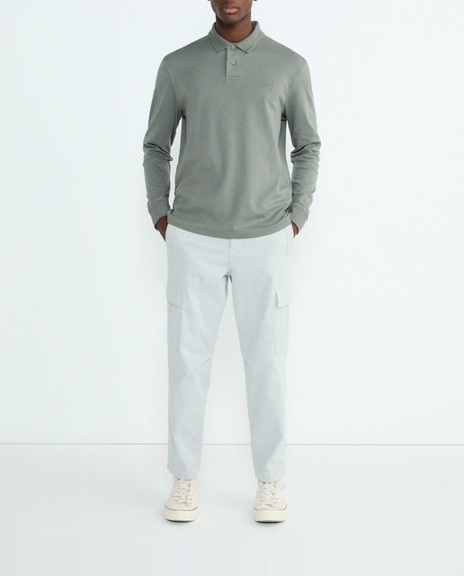 Imagen 0 de Polo manga larga de hombre