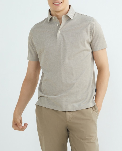 Imagen 0 de Polo de hombre manga corta melange piqué