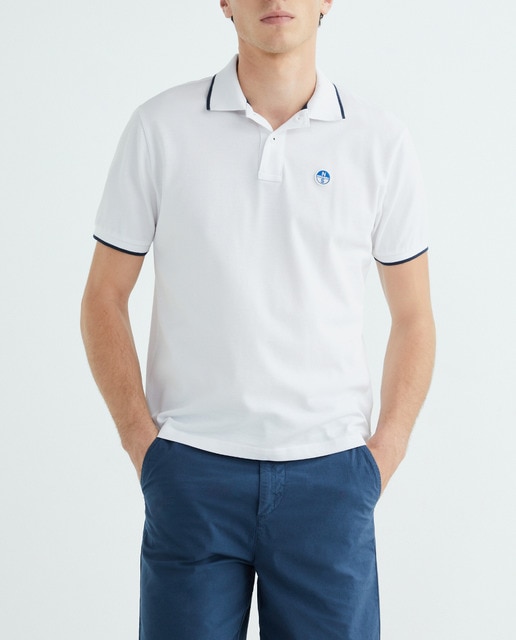 Imagen 0 de Polo de hombre algodón orgánico manga corta