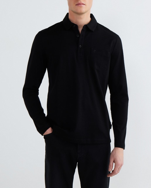 Imagen 0 de Polo de hombre interlock mercerizado con bolsillo
